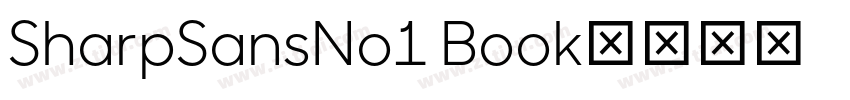 SharpSansNo1 Book字体转换